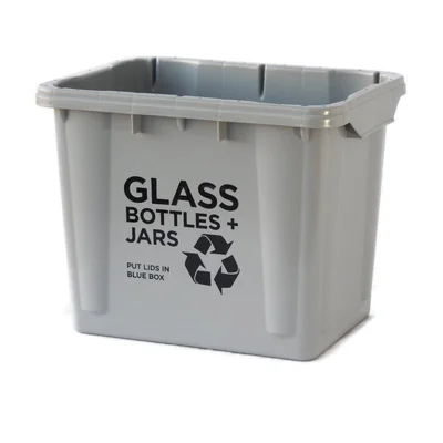 27-Litre Glass-Recycling Gray Box