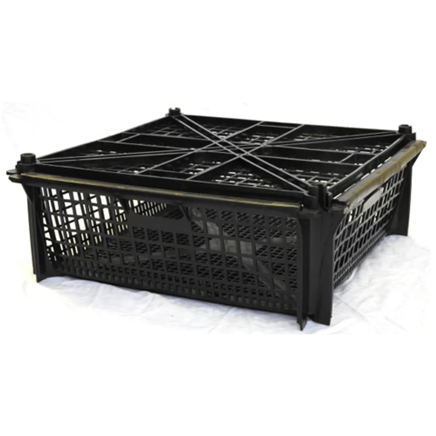 SUPERTRAY-Shellfish Container, Injection moulded high density polyethylene
